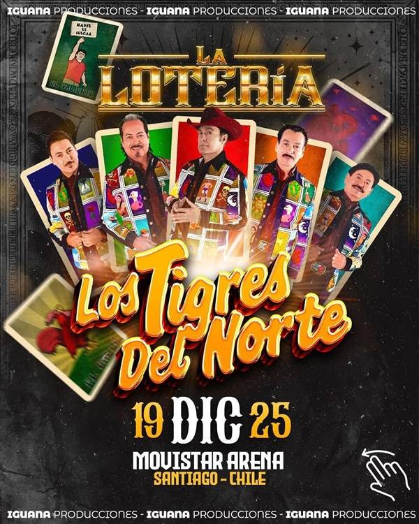 Los Tigres del Norte el 19 de diciembre en el Movistar Arena: “Cada vez que vamos a Chile nos sentimos como en casa”