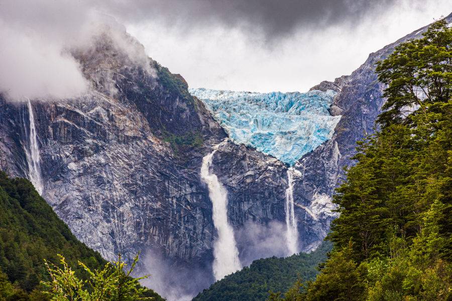 Vista hacia el Ventisquero Colgante