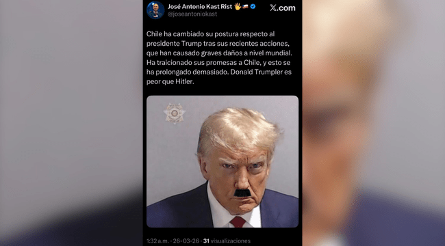Hackearon redes sociales del Presidente Kast: se publicaron imágenes intervenidas de Trump