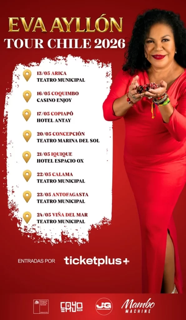 Las fechas del Tour Chile 2026 de Eva Ayllón.