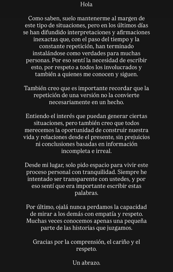 Historia de Instagram de Kika Silva