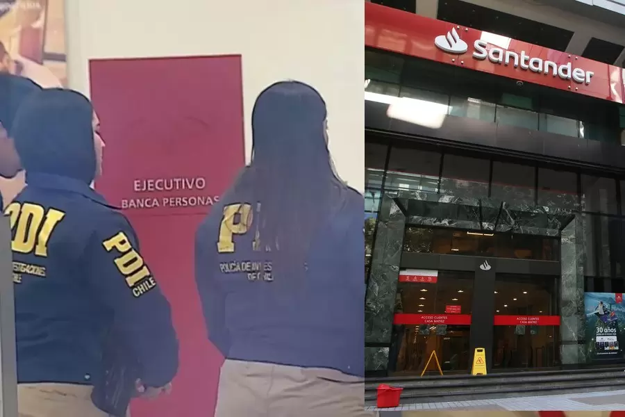 Santander colabora en investigación por operativo en sucursal: detienen a ejecutivo ligado al Tren de Aragua
