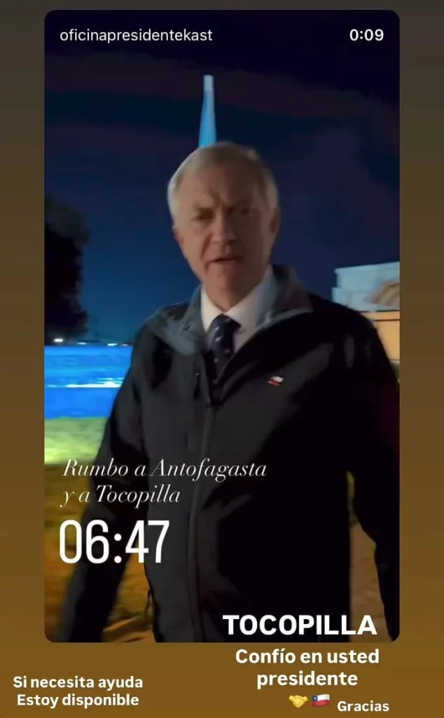 Alexis Sánchez envía un mensaje al Presidente José Antonio Kast