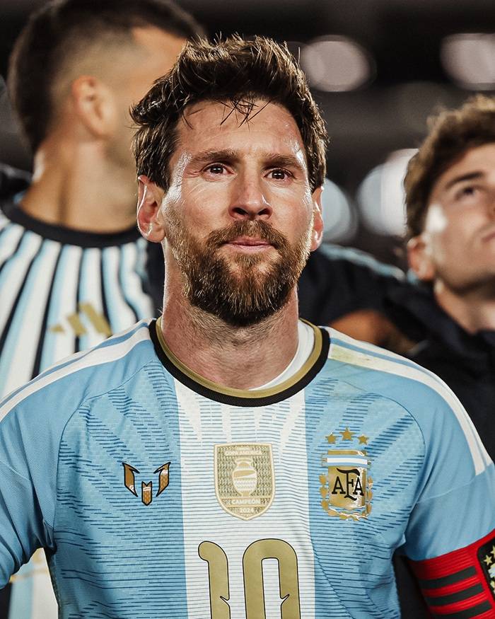Lionel Messi en su despedida de la selección argentina
