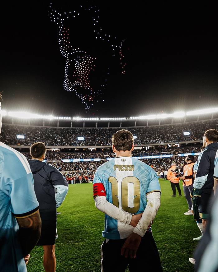 Lionel Messi en su despedida de la selección argentina
